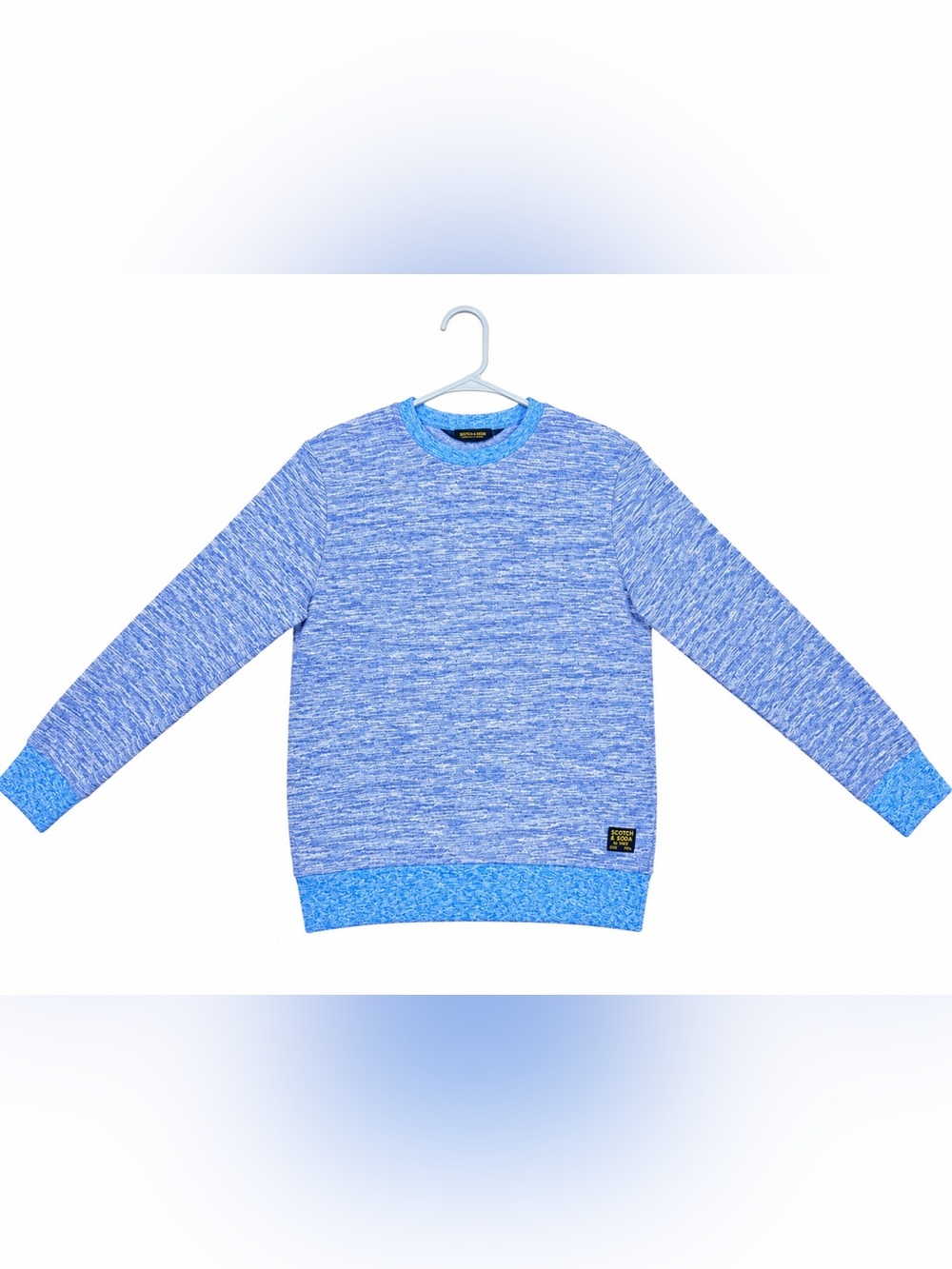 Scotch & Soda Light Blue Marled Crewneck Sweater